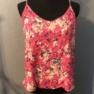 NWT Pink Floral Strappy Tank